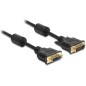 Delock DVI-kabel 3m Sort